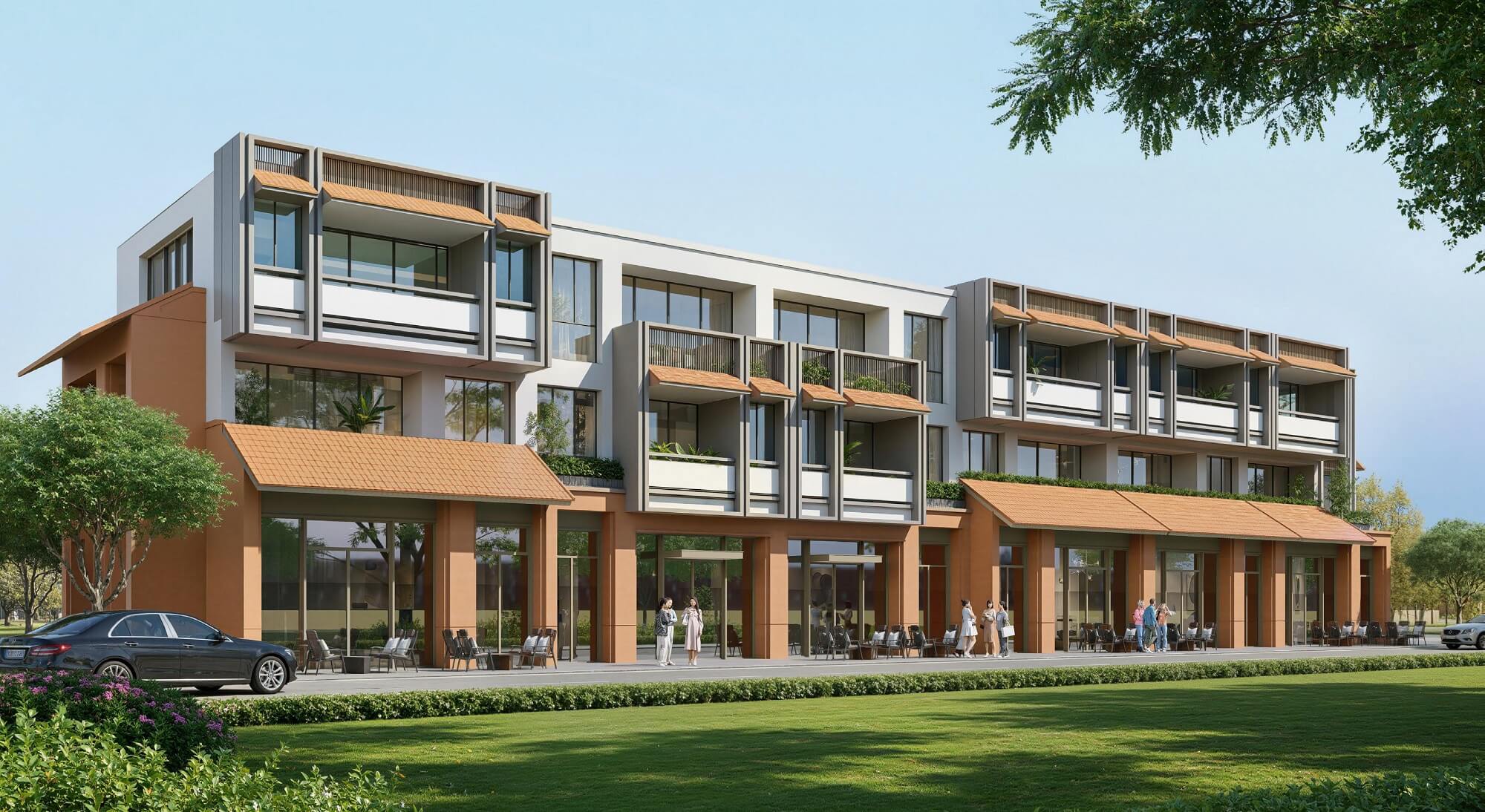 phối cảnh nhà phố charmora nha trang