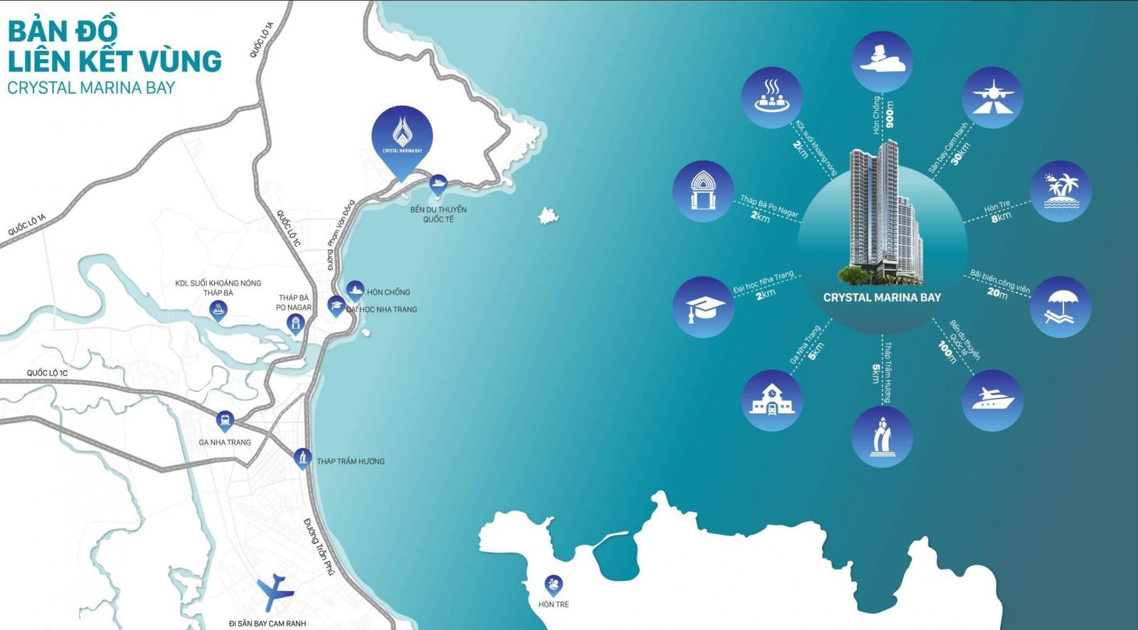 vị trí Crystal Marina Bay Nha Trang